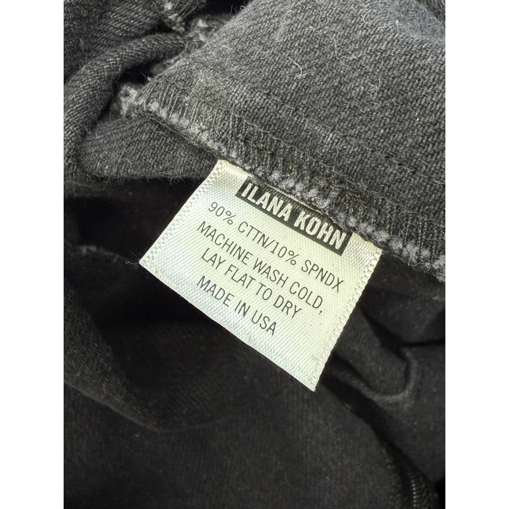 Ilana Kohn Coverall Jumpsuit Ink Washed Black Stretch Denim Made in USA 2 XS - Picture 7 of 8